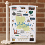 Natchitoches, Louisiana Landmark Tea Towel