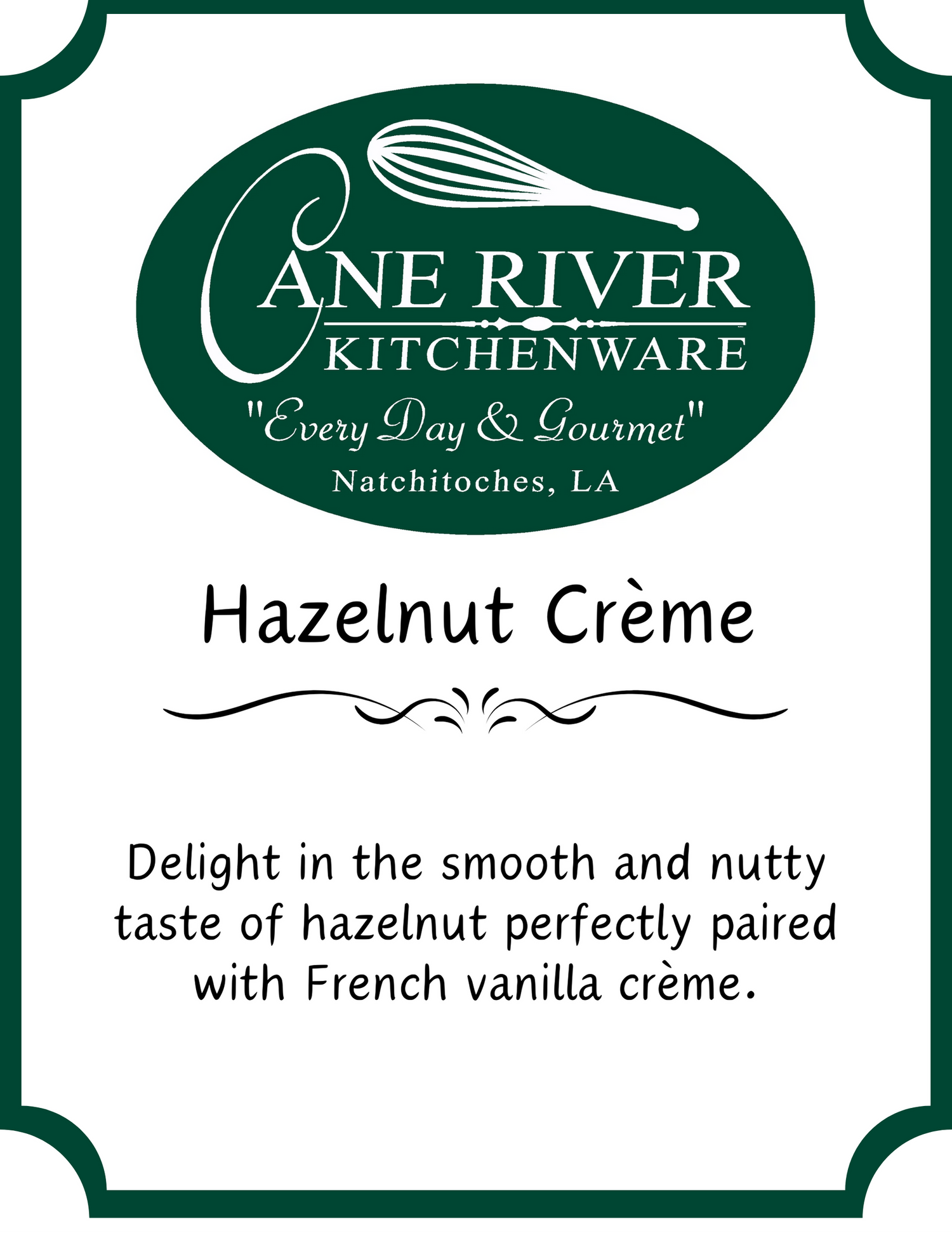 Hazelnut Crème
