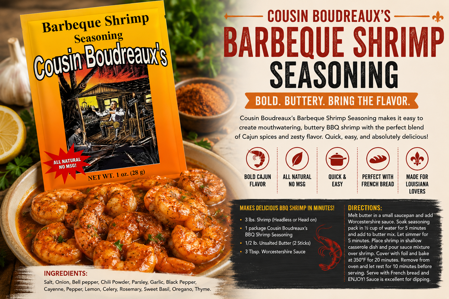 Dinner Mix - BBQ Shrimp