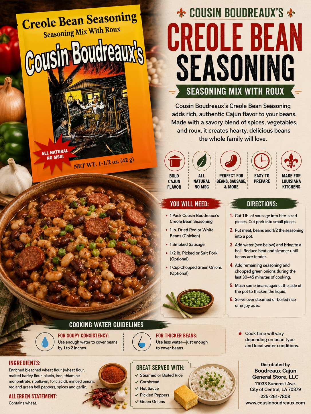 Dinner Mix - Creole Bean Seasoning