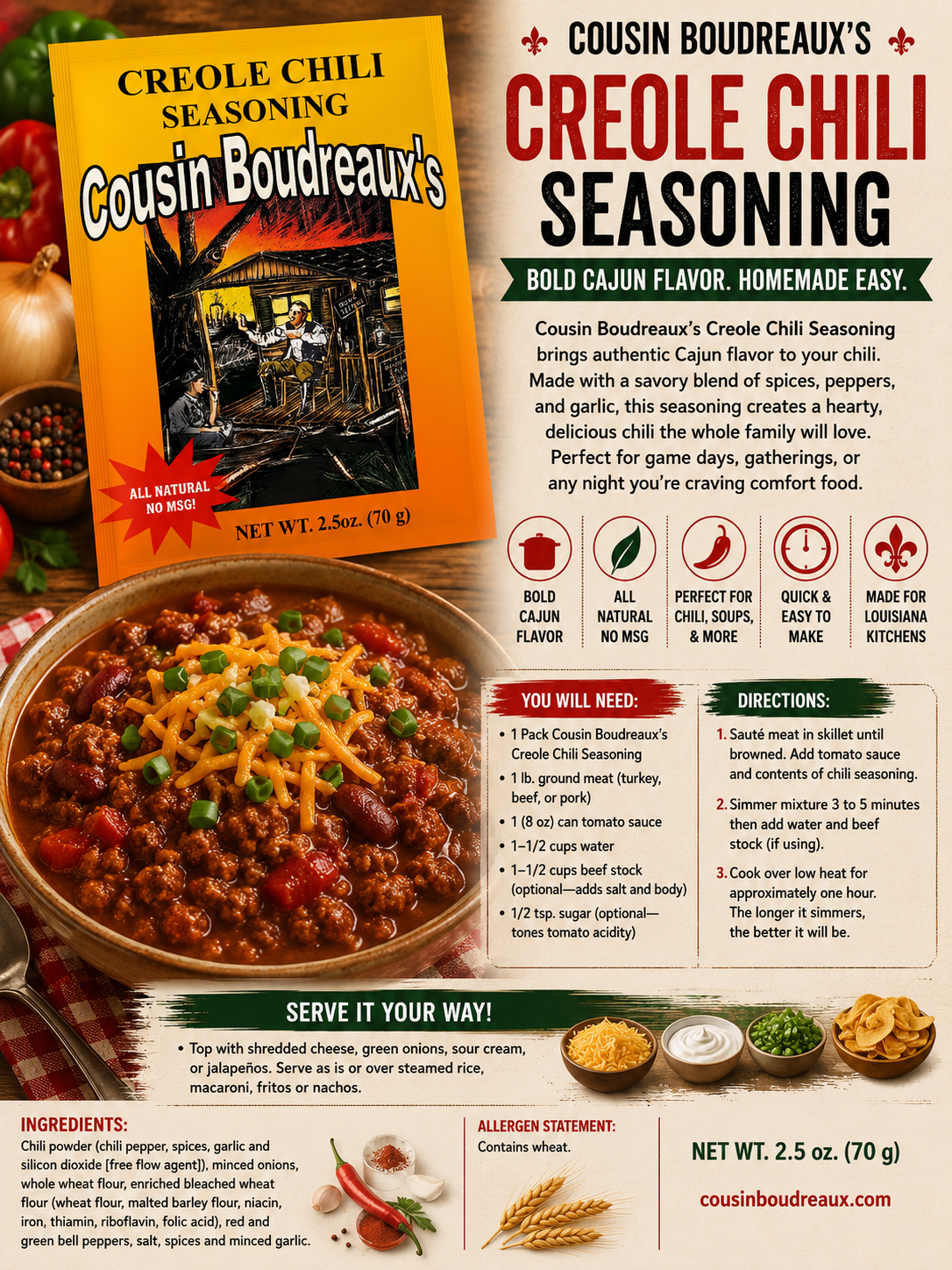 Dinner Mix - Chili Creole